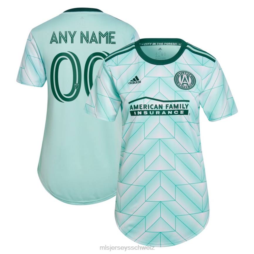 MLS Jerseys Frauen Atlanta United FC Adidas Mint 2022 The Forest Kit Replica Custom Jersey HT0J887 Jersey