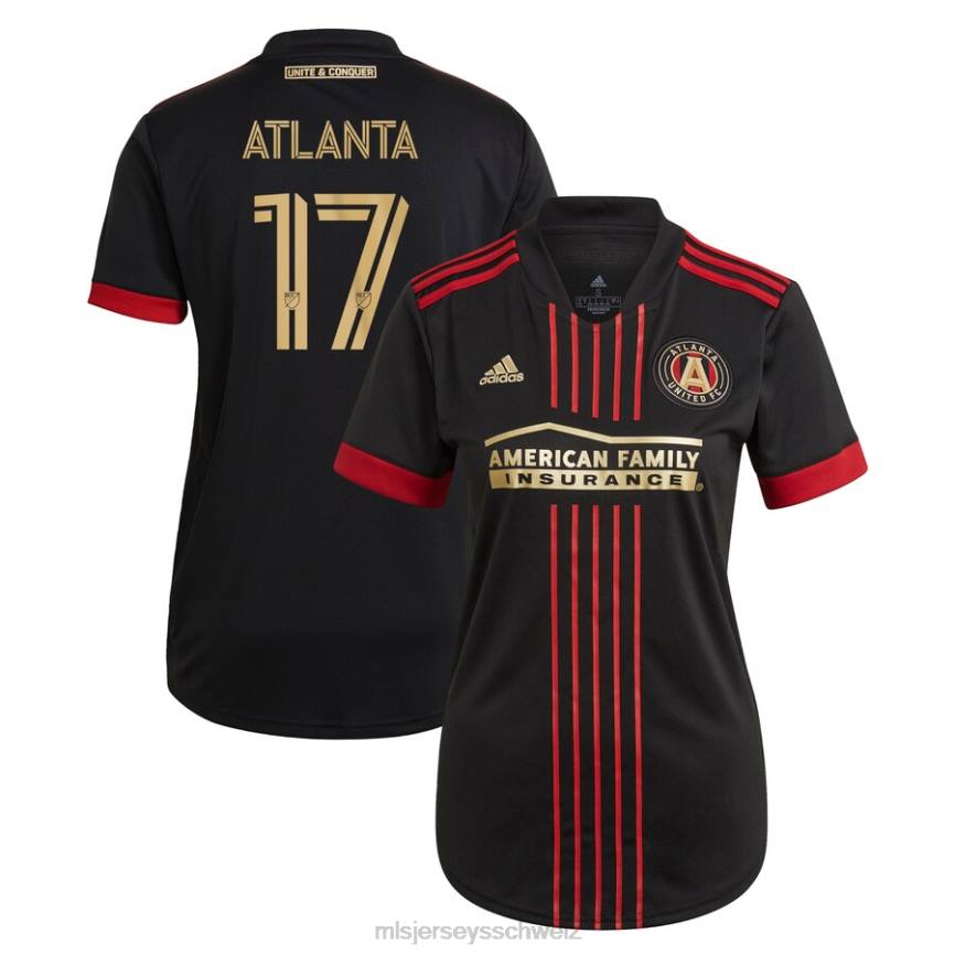 MLS Jerseys Frauen Atlanta United FC-Fans adidas schwarzes Replika-Trikot 2021 des Blvck-Kits HT0J529 Jersey