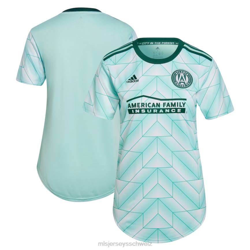 MLS Jerseys Frauen Atlanta United FC adidas Mint 2022 The Forest Kit Replica leeres Trikot HT0J332 Jersey