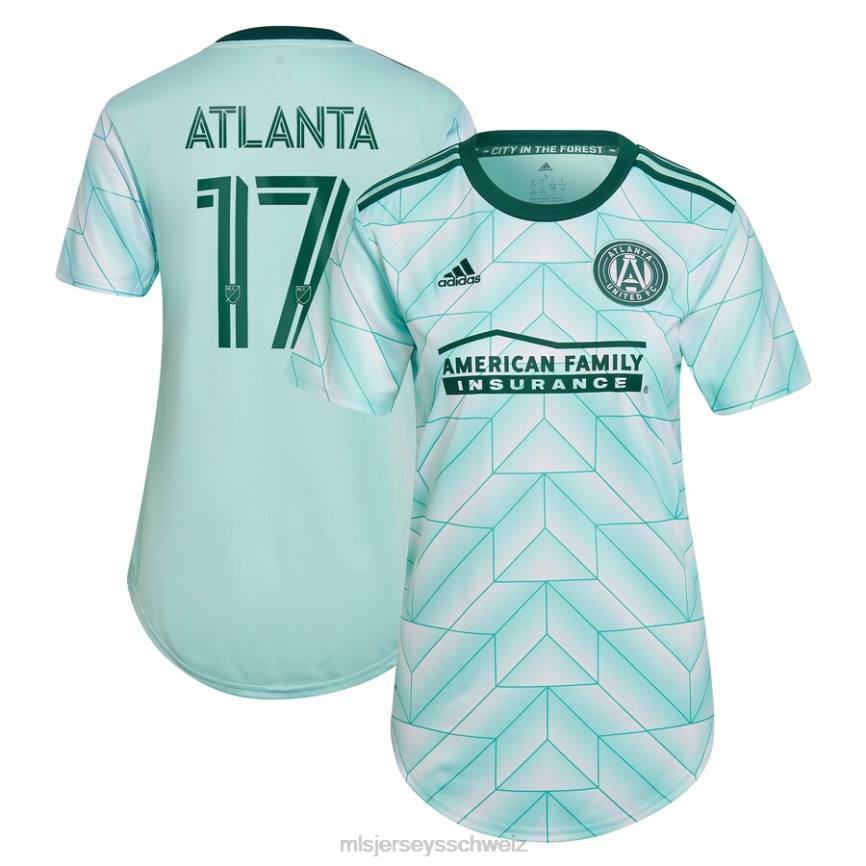 MLS Jerseys Frauen Atlanta United FC adidas Mint 2023 The Forest Kit Replika-Spielertrikot HT0J676 Jersey