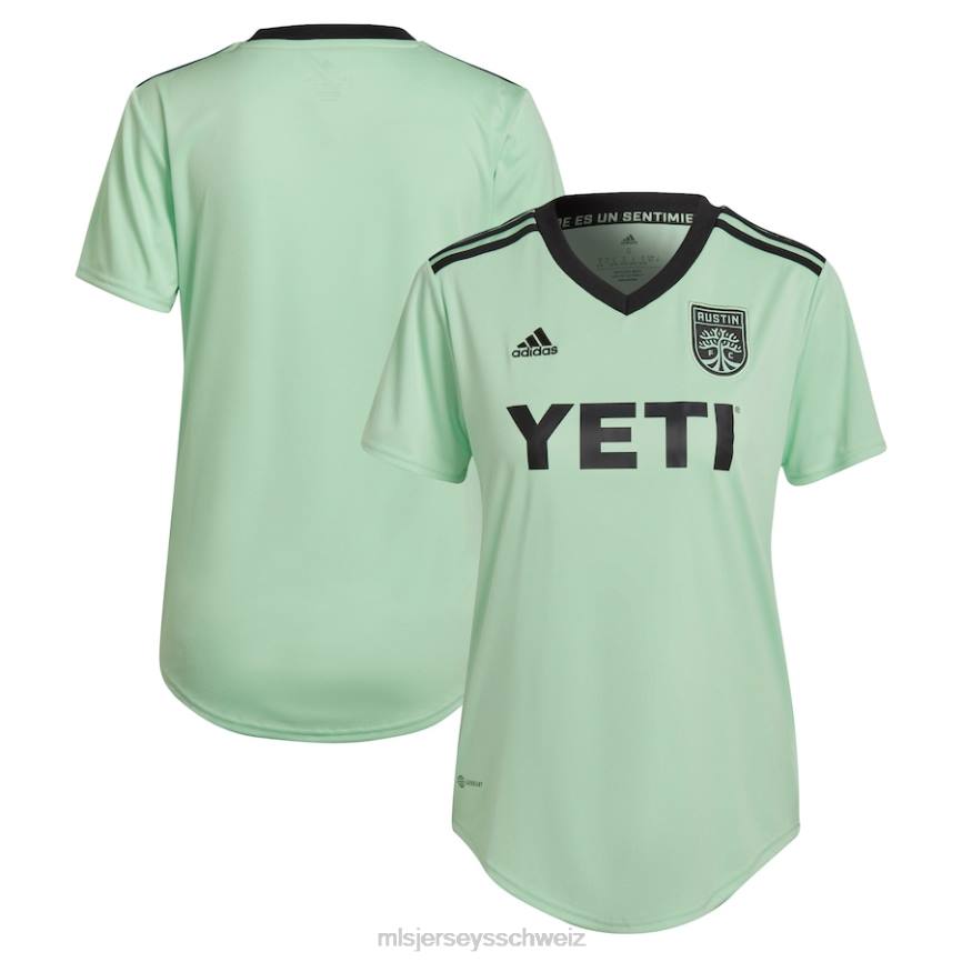 MLS Jerseys Frauen Austin FC adidas Mint 2022 das Sentimiento Kit Replica Blanko-Trikot HT0J180 Jersey