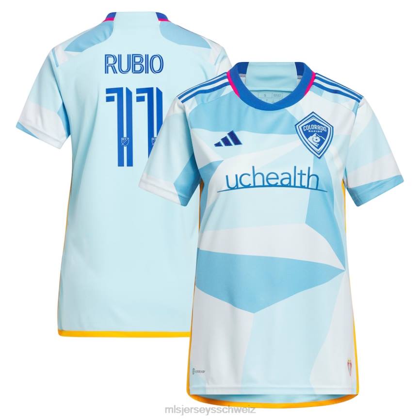 MLS Jerseys Frauen Colorado Rapids Diego Rubio adidas hellblaues 2023 New Day Kit Replika-Trikot HT0J1214 Jersey