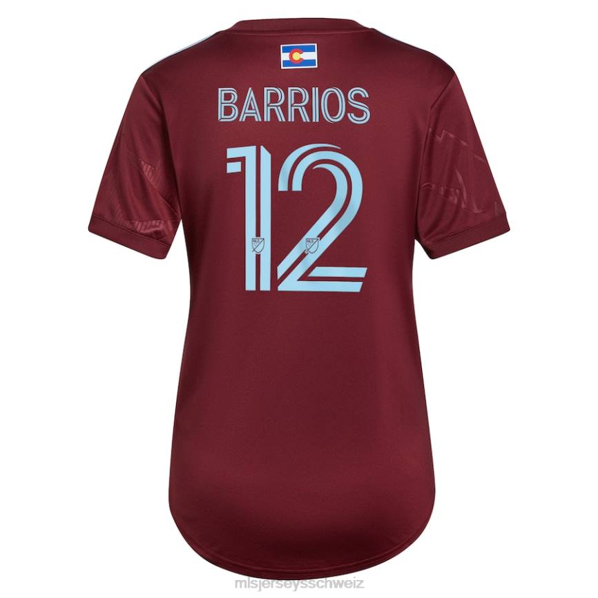 MLS Jerseys Frauen Colorado Rapids Michael Barrios adidas Garnet 2022 Club Replika-Spielertrikot HT0J1389 Jersey