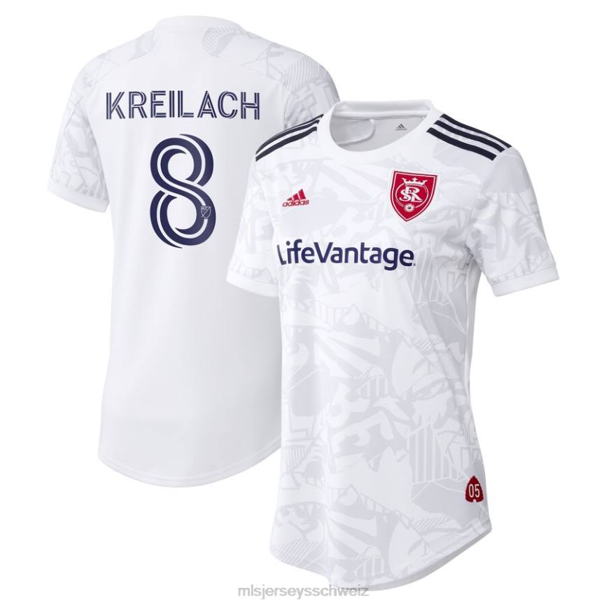 MLS Jerseys Frauen Real Salt Lake Damir Kreilach adidas Weiß 2021 das sekundäre Replika-Spielertrikot des Unterstützers HT0J1412 Jersey