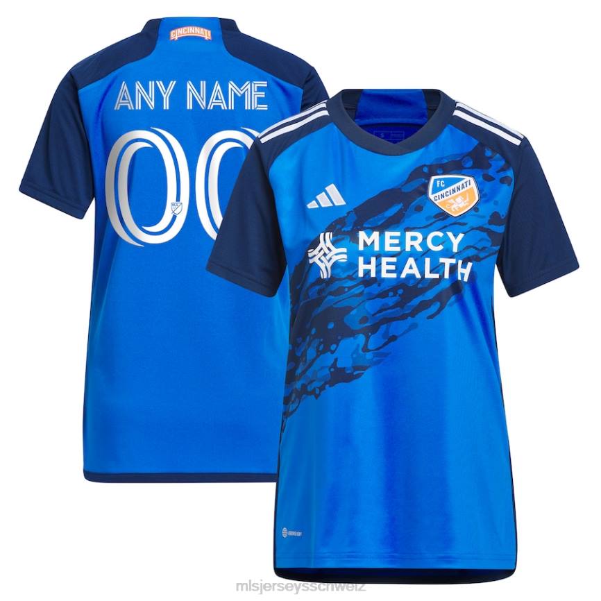 MLS Jerseys Frauen FC Cincinnati adidas Blue 2023 River Kit Replica Custom Jersey HT0J571 Jersey