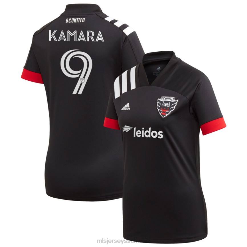 MLS Jerseys Frauen Gleichstrom United Ola Kamara adidas Schwarz 2020 Primär-Replika-Trikot HT0J1317 Jersey
