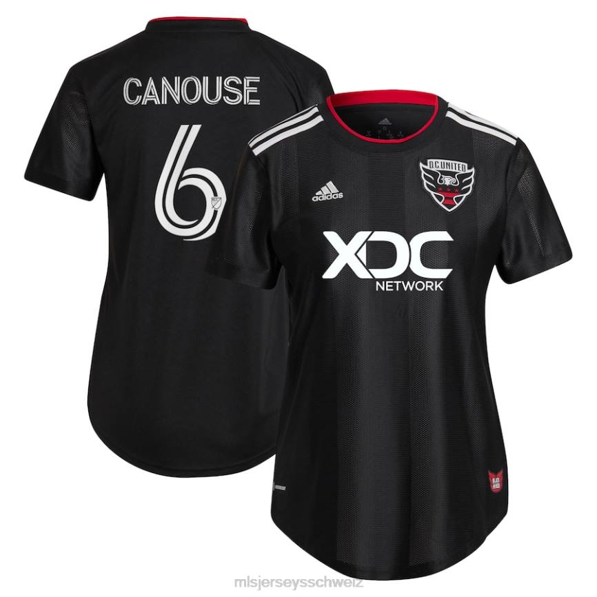 MLS Jerseys Frauen Gleichstrom United Russell Canouse Adidas Schwarz 2022 Schwarz-Rot-Kit Replika-Spielertrikot HT0J1515 Jersey