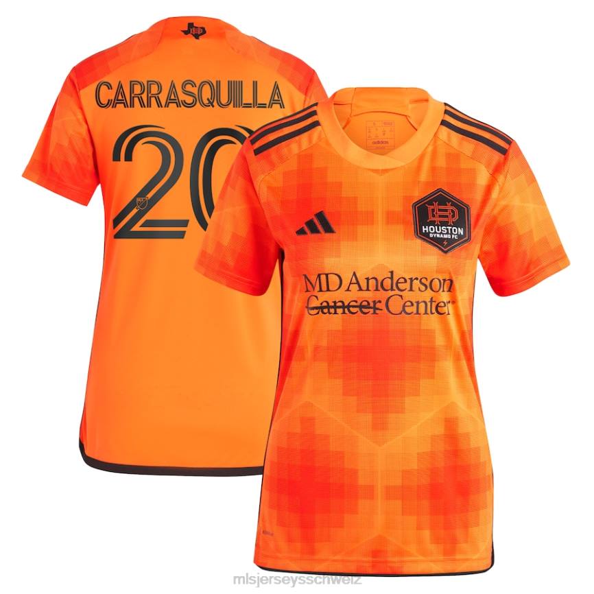 MLS Jerseys Frauen Houston Dynamo FC Adalberto Carrasquilla Adidas Orange 2023 El Sol Replika-Trikot HT0J1039 Jersey