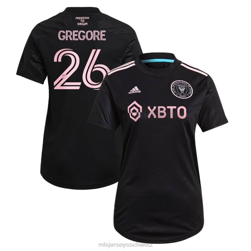MLS Jerseys Frauen Inter Miami CF Gregore adidas schwarzes 2021 La Palma Replika-Spielertrikot HT0J1506 Jersey