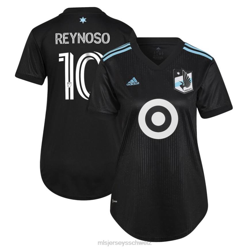 MLS Jerseys Frauen Minnesota United FC Emanuel Reynoso adidas schwarzes 2022 Minnesota Night Kit Replika-Spielertrikot HT0J1054 Jersey