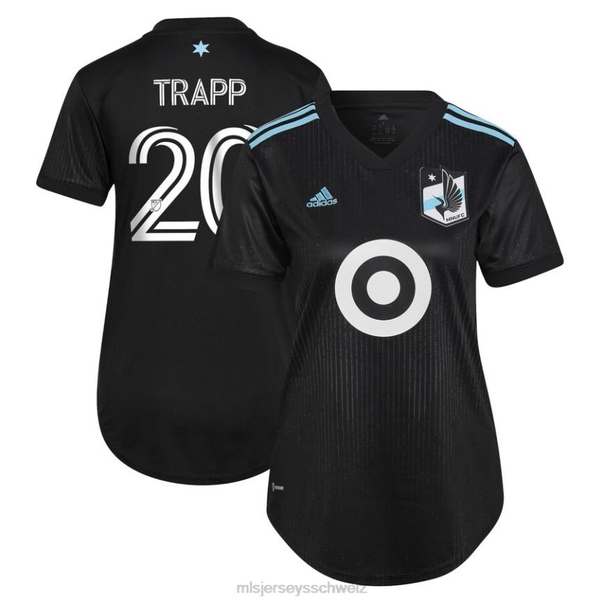 MLS Jerseys Frauen Minnesota United FC Wil Trapp adidas schwarzes 2022 Minnesota Night Kit Replika-Spielertrikot HT0J1257 Jersey