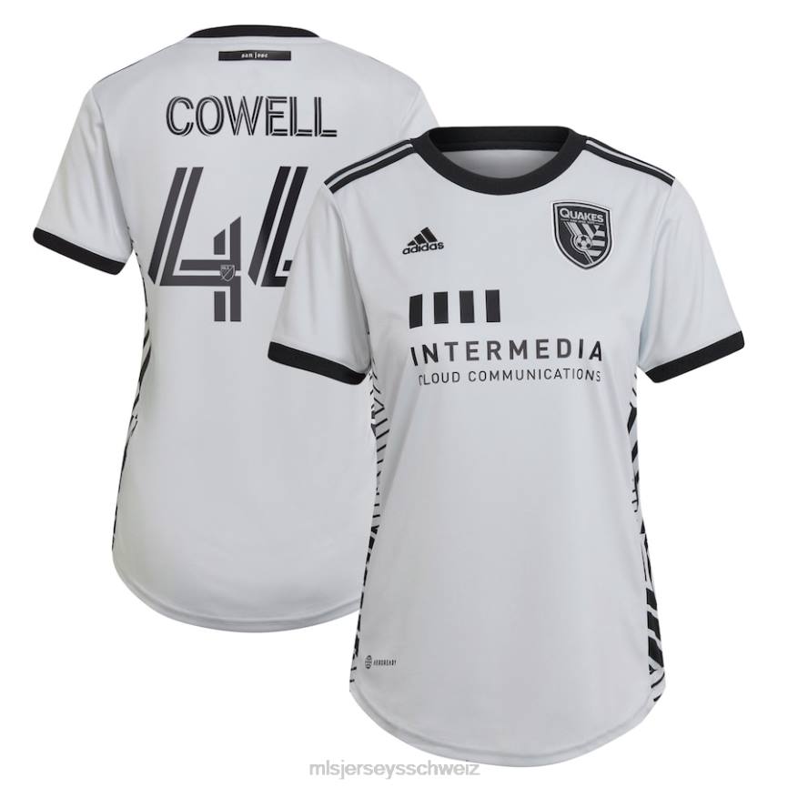MLS Jerseys Frauen San Jose Erdbeben Cade Cowell adidas Grau 2022 The Creator Kit Replika-Spielertrikot HT0J1401 Jersey