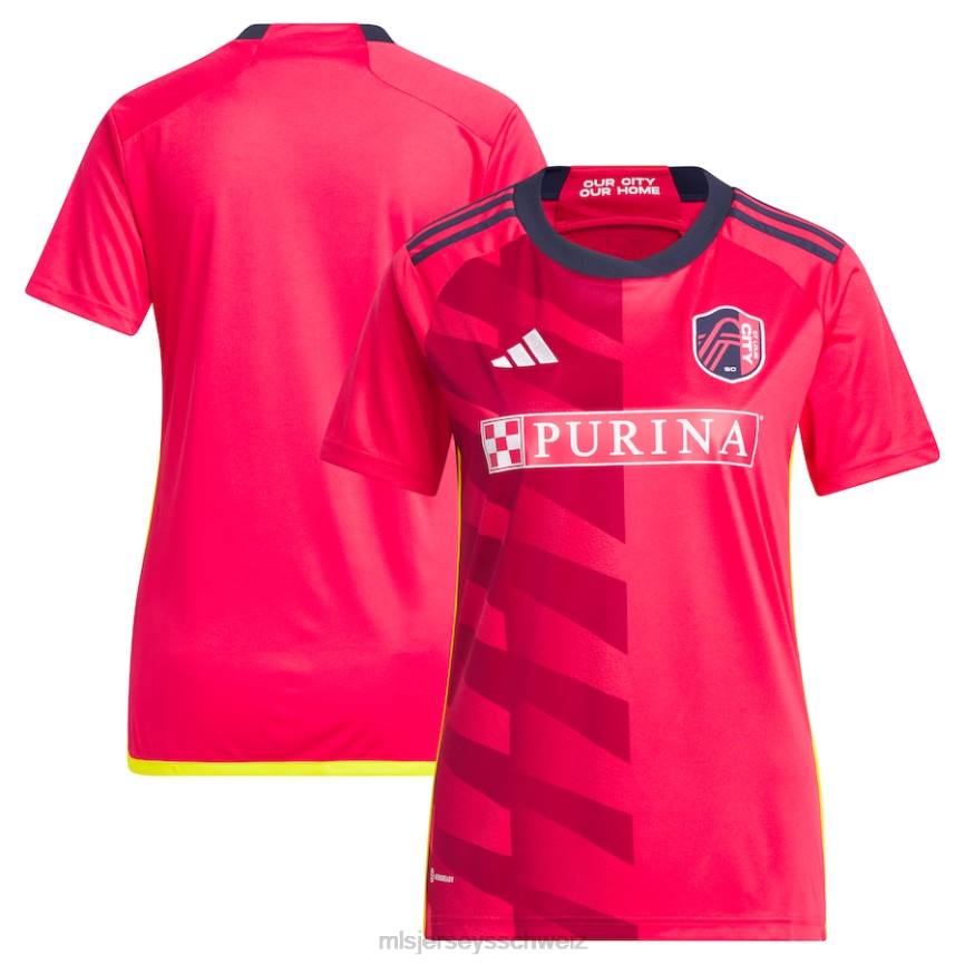 MLS Jerseys Frauen st. Louis City SC Adidas Red 2023 City Kit Replika-Trikot HT0J12 Jersey