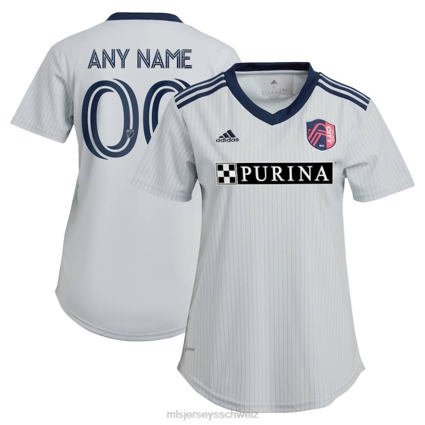 MLS Jerseys Frauen st. Louis City SC adidas Grau 2023 The Spirit Kit Replica Custom Trikot HT0J272 Jersey