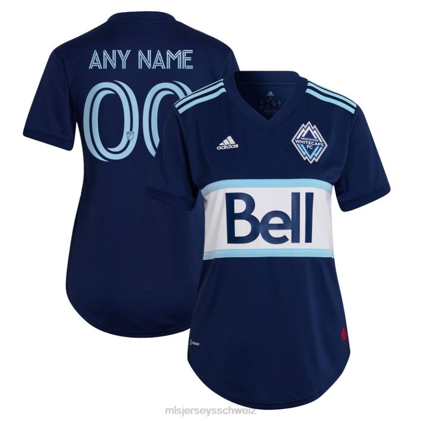 MLS Jerseys Frauen Vancouver Whitecaps FC adidas Blau 2022 The Hoop & dieses City Replica Custom-Trikot HT0J1083 Jersey
