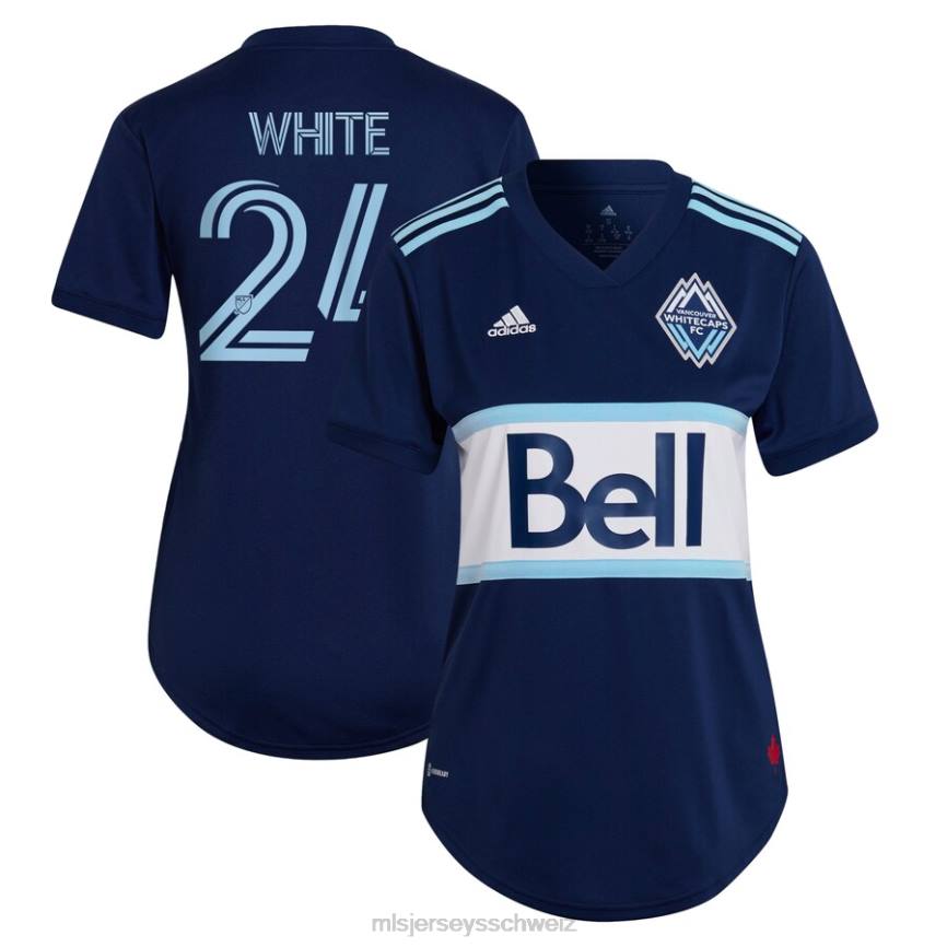MLS Jerseys Frauen Vancouver Whitecaps FC Brian White adidas Blau 2022 The Hoop & dieses City-Replika-Spielertrikot HT0J1306 Jersey