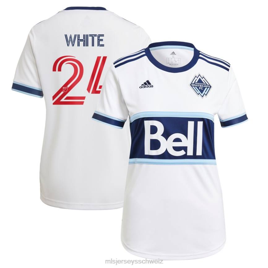 MLS Jerseys Frauen Vancouver Whitecaps FC Brian White adidas Weißes primäres Replica-Spielertrikot 2021 HT0J1447 Jersey