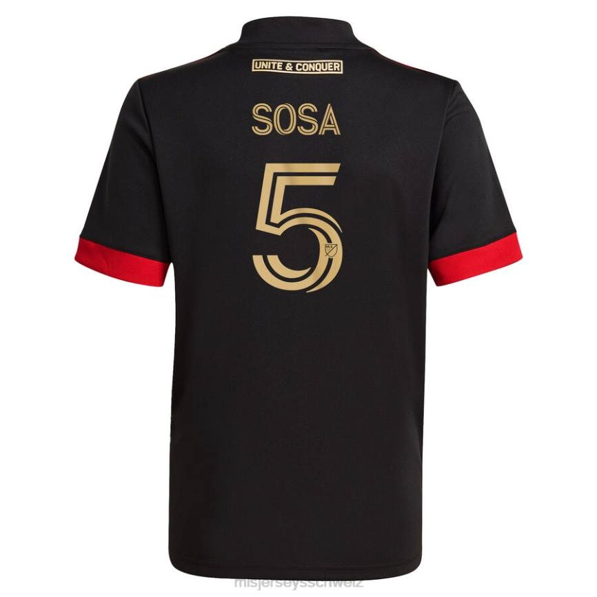 MLS Jerseys Kinder Atlanta United FC Santiago Sosa Adidas Black 2021 The Blvck Kit Replika-Spielertrikot HT0J1208 Jersey