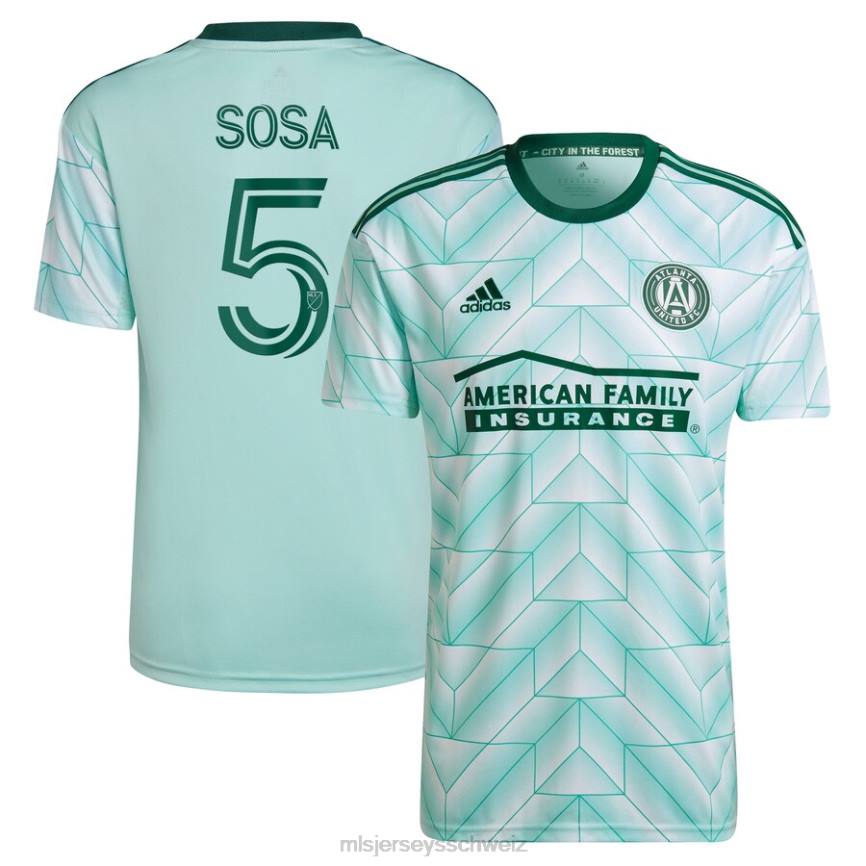 MLS Jerseys Kinder Atlanta United FC Santiago Sosa adidas Mint 2022 The Forest Kit Replika-Spielertrikot HT0J1335 Jersey