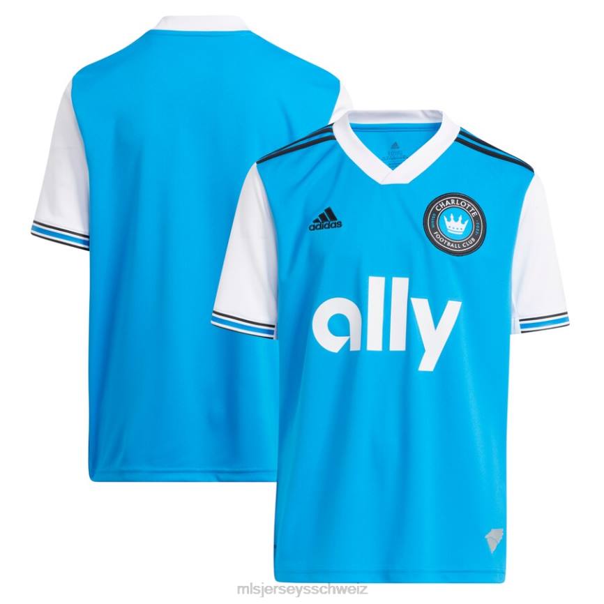 MLS Jerseys Kinder Charlotte FC adidas Blau 2022 Primär-Replika-Trikot HT0J145 Jersey