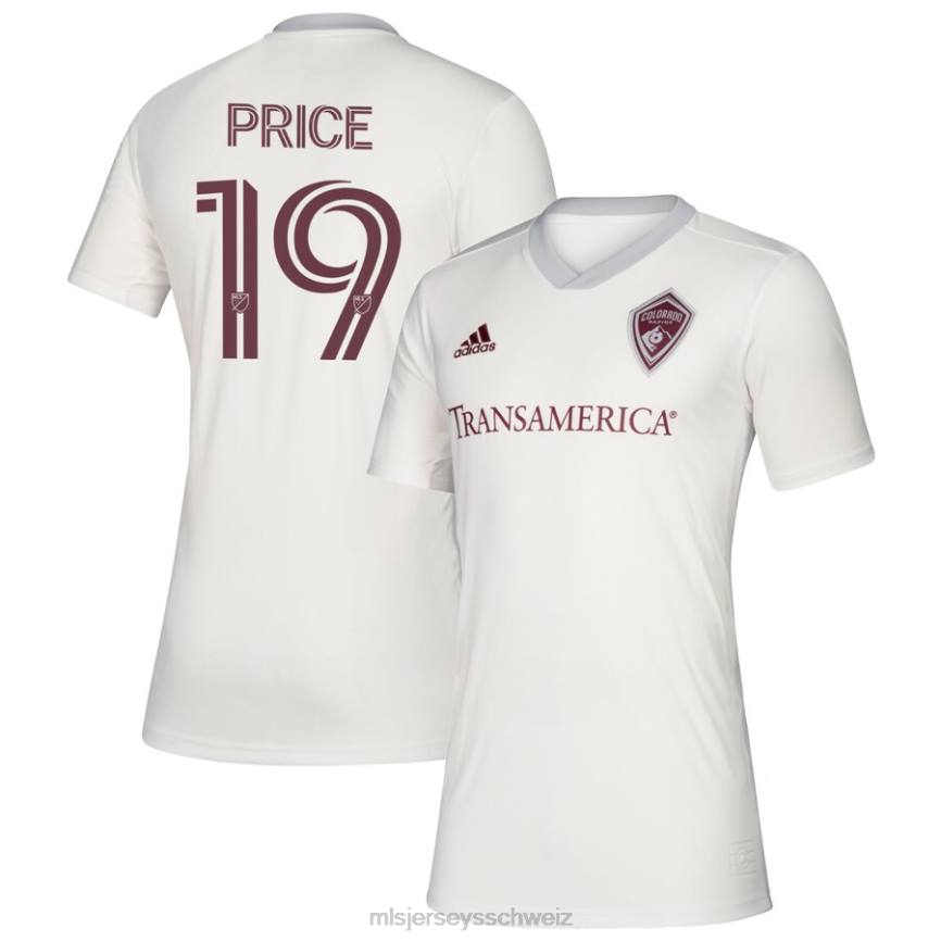 MLS Jerseys Kinder Colorado Rapids Jack Price adidas weißes 2020 sekundäres Replika-Trikot HT0J1420 Jersey