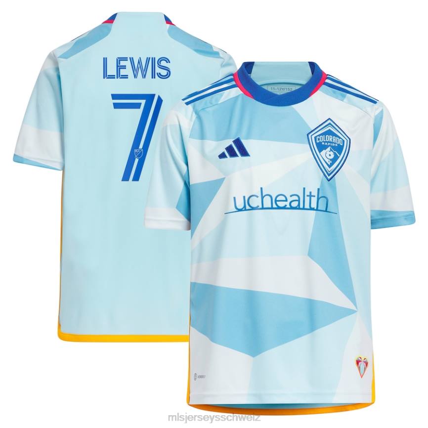MLS Jerseys Kinder Colorado Rapids Jonathan Lewis adidas hellblaues 2023 New Day Kit Replika-Trikot HT0J1163 Jersey