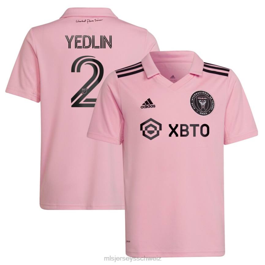 MLS Jerseys Kinder Inter Miami CF Deandre Yedlin adidas Pink 2022 The Heart Beat Kit Replika-Spielertrikot HT0J1391 Jersey