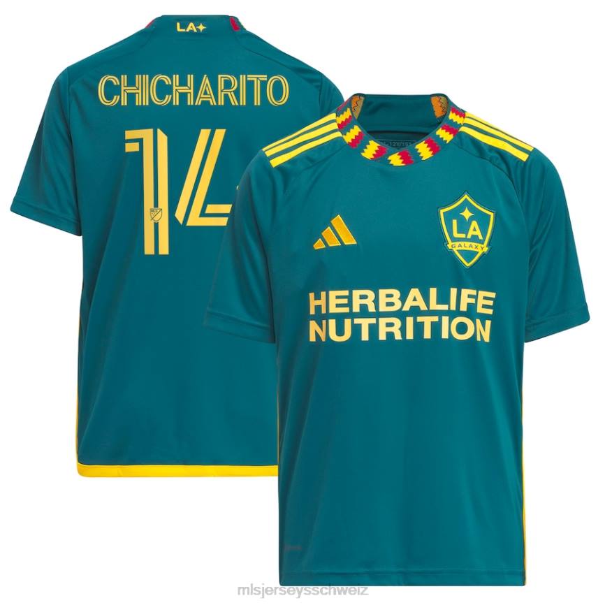 MLS Jerseys Kinder La Galaxy Chicharito adidas grünes 2023 La Kit Replika-Spielertrikot HT0J273 Jersey