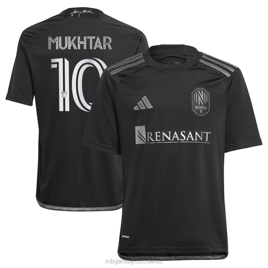 MLS Jerseys Kinder nashville sc hany mukhtar adidas schwarz 2023 Mann im schwarzen Kit Replika-Spielertrikot HT0J113 Jersey