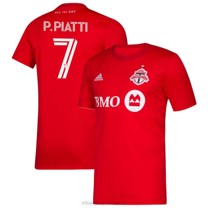 MLS Jerseys Kinder Toronto FC Pablo Piatti adidas rotes 2020 Primär-Replika-Trikot HT0J1273 Jersey