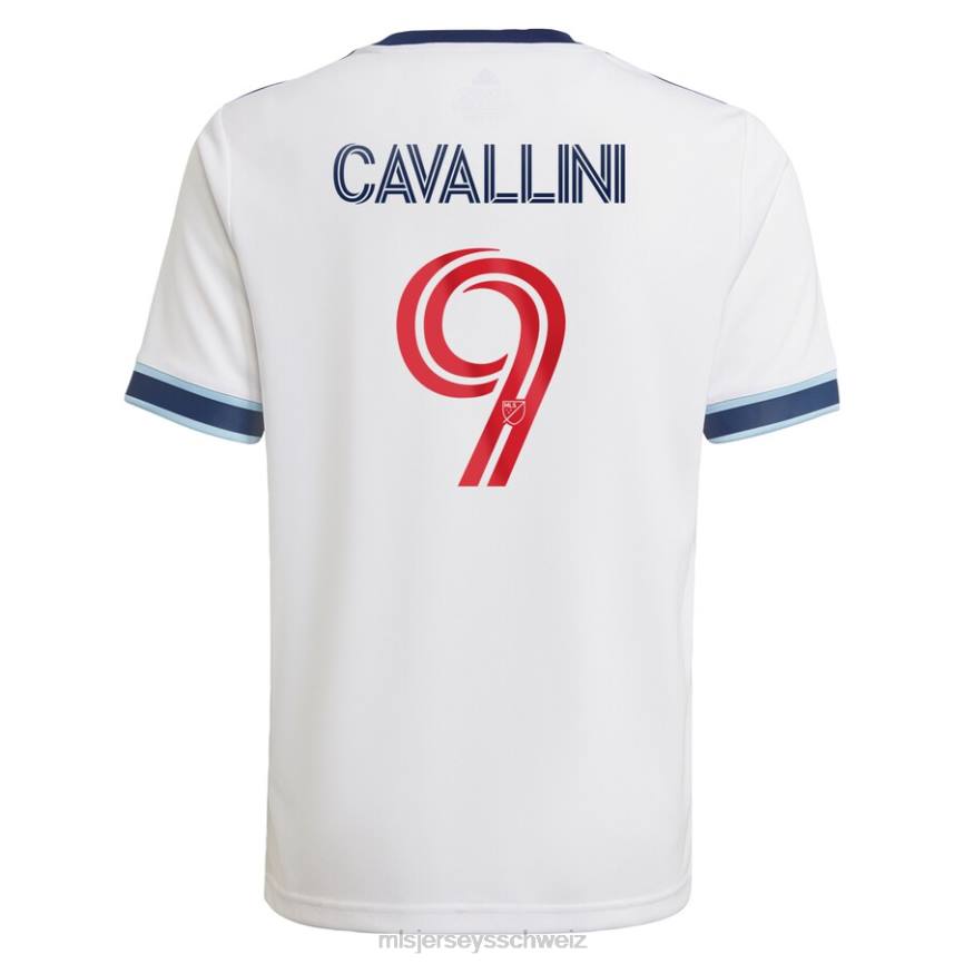 MLS Jerseys Kinder Vancouver Whitecaps FC Lucas Cavallini Adidas Weißes 2021 primäres Replika-Spielertrikot HT0J1248 Jersey