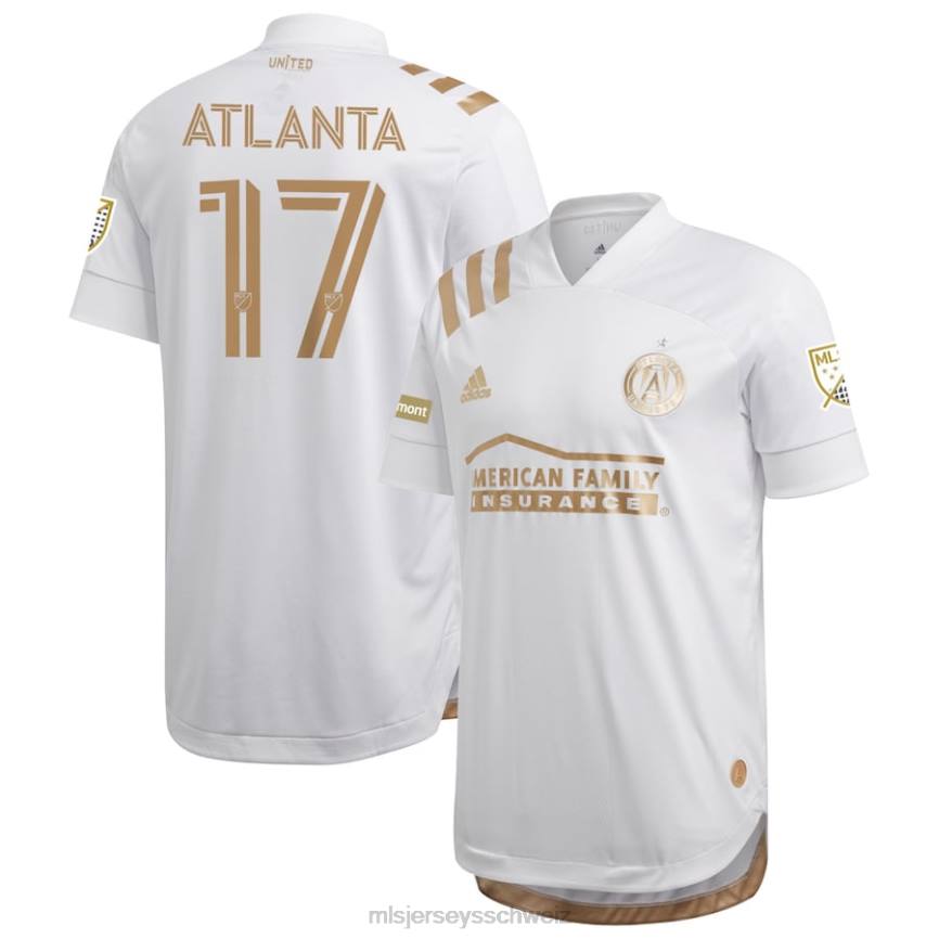 MLS Jerseys Männer Atlanta United FC adidas Weißes 2020 King's Authentic-Trikot HT0J1211 Jersey