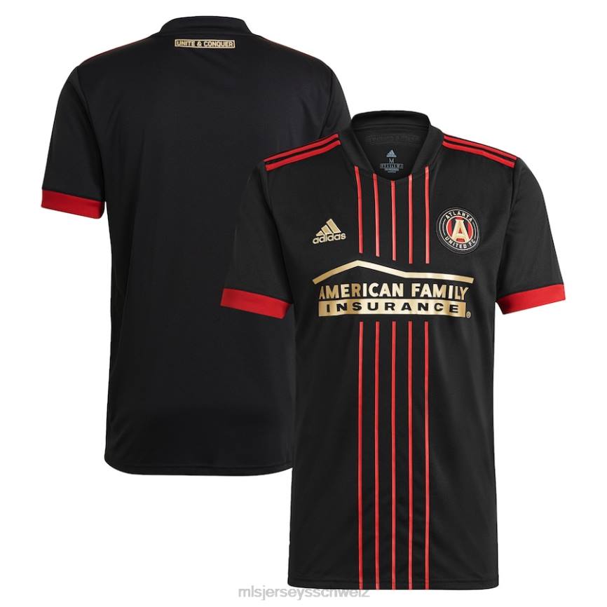 MLS Jerseys Männer Atlanta United FC adidas schwarzes 2021 The Blvck Kit Replika-Trikot HT0J57 Jersey