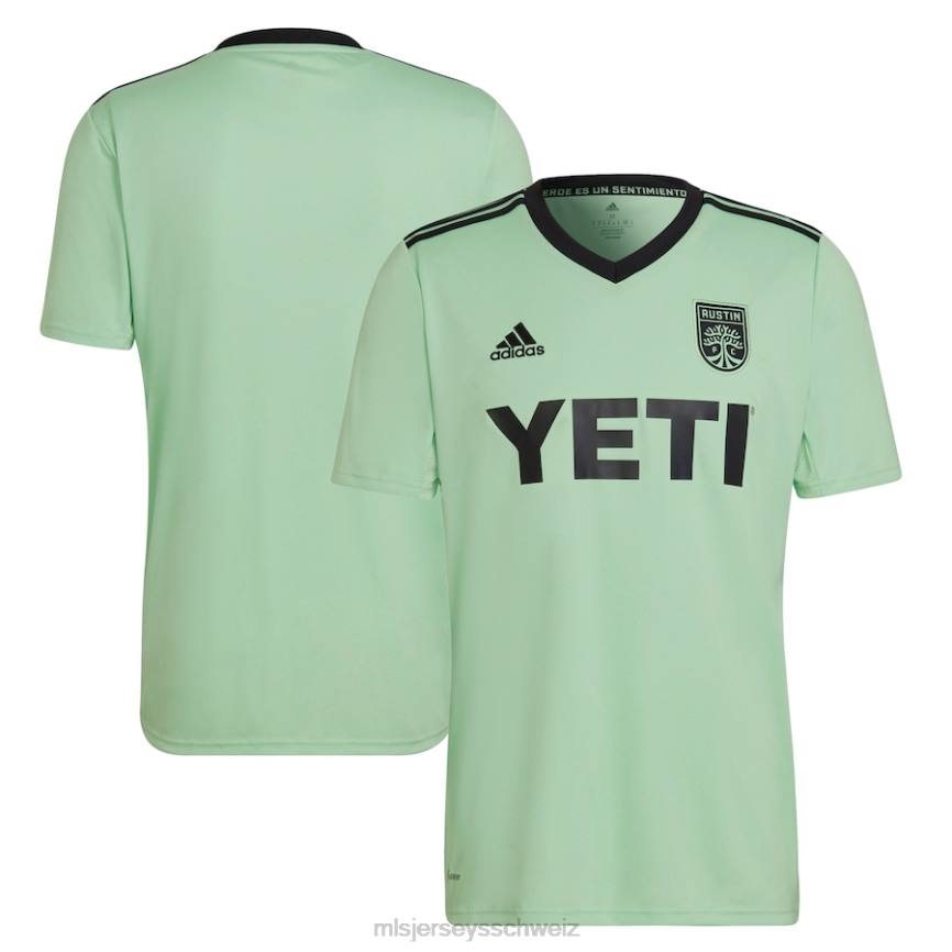 MLS Jerseys Männer Austin FC adidas Mint 2022 das Sentimiento Kit Replica Blanko-Trikot HT0J187 Jersey