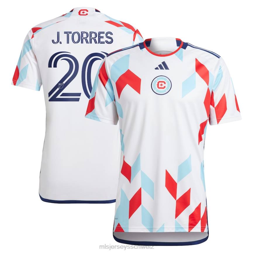 MLS Jerseys Männer Chicago Fire Jairo Torres adidas Weiß 2023 ein Kit für alle Replika-Spielertrikots HT0J1090 Jersey