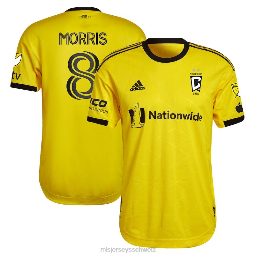 MLS Jerseys Männer Columbus Crew Aidan Morris adidas Gelb 2023 Gold Standard Kit authentisches Spielertrikot HT0J965 Jersey