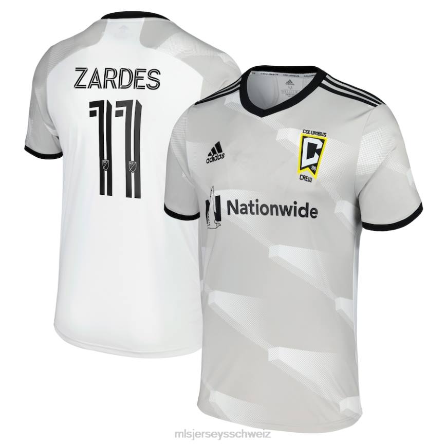 MLS Jerseys Männer Columbus Crew Gyasi Zardes adidas weißes 2022 Gold Standard Replika-Spielertrikot HT0J1510 Jersey