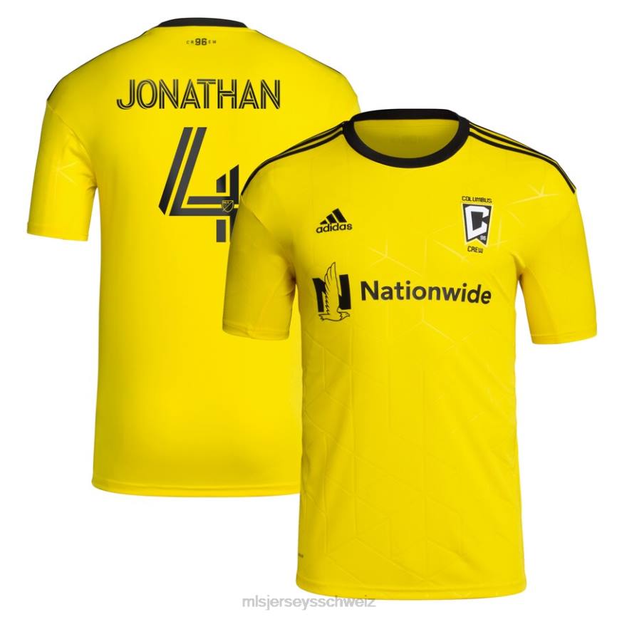 MLS Jerseys Männer Columbus Crew Jonathan Mensah adidas Gelb 2022 Gold Standard Kit Replika-Spielertrikot HT0J1387 Jersey