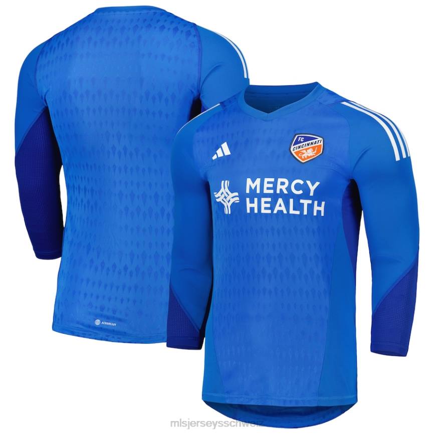 MLS Jerseys Männer FC Cincinnati adidas blaues 2023 Torwart-Langarm-Replika-Trikot HT0J475 Jersey
