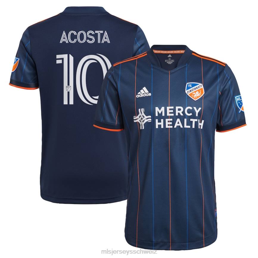 MLS Jerseys Männer FC Cincinnati Luciano Acosta Adidas Navy 2021 The Dynamic Kit Authentisches Spielertrikot HT0J521 Jersey