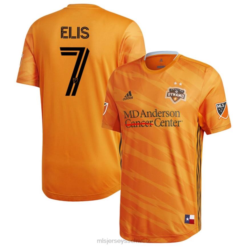 MLS Jerseys Männer Houston Dynamo Alberth Elis adidas Orange 2020 Primary authentisches Spielertrikot HT0J1241 Jersey