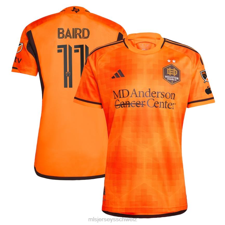 MLS Jerseys Männer houston dynamo fc corey baird adidas orange 2023 el sol authentisches trikot HT0J1194 Jersey