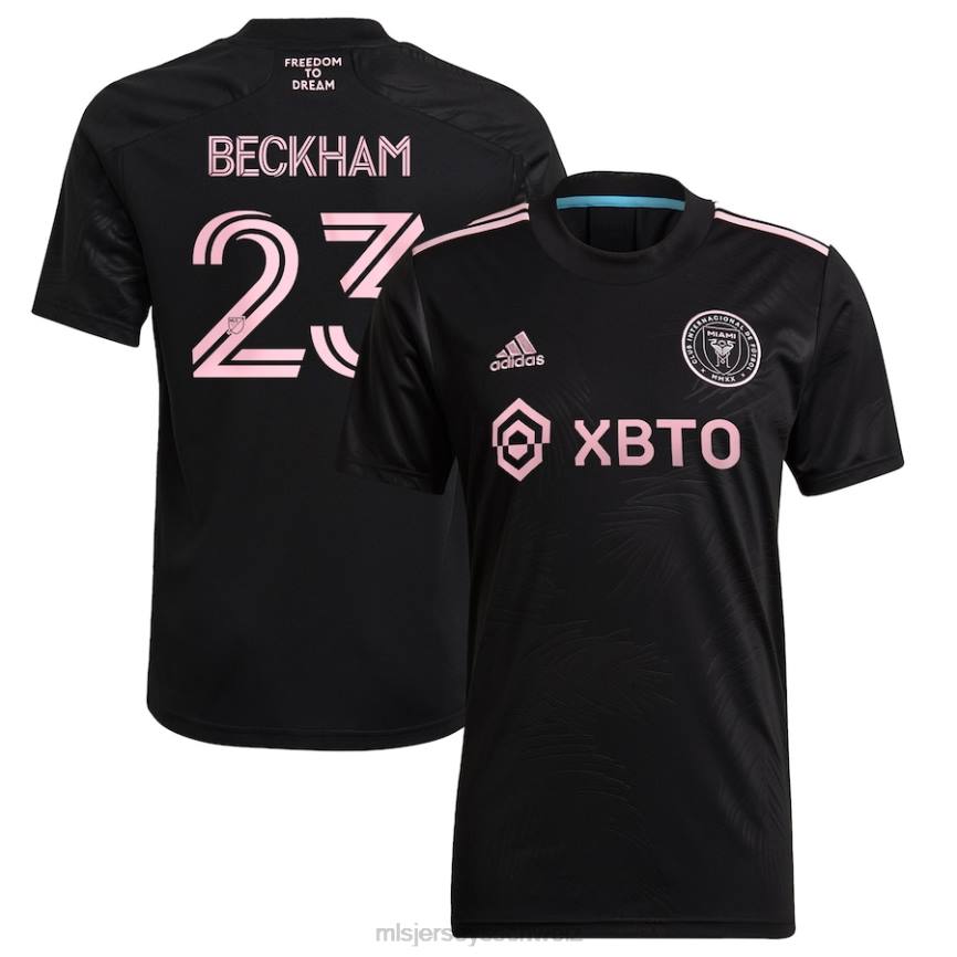 MLS Jerseys Männer Inter Miami CF David Beckham adidas schwarzes 2021 La Palma Replika-Spielertrikot HT0J125 Jersey