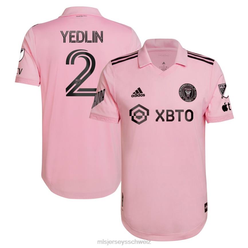 MLS Jerseys Männer Inter Miami CF Deandre Yedlin adidas Pink 2022 The Heart Beat Kit authentisches Spielertrikot HT0J1423 Jersey