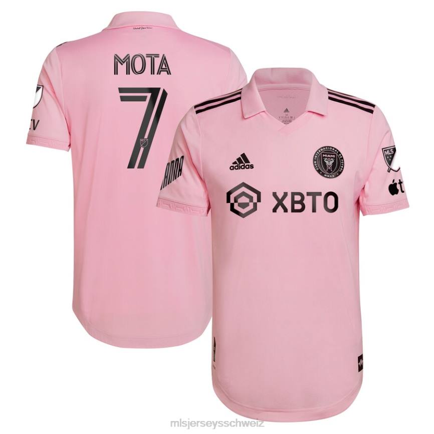 MLS Jerseys Männer Inter Miami CF Jean Mota adidas Pink 2022 The Heart Beat Kit authentisches Spielertrikot HT0J1503 Jersey