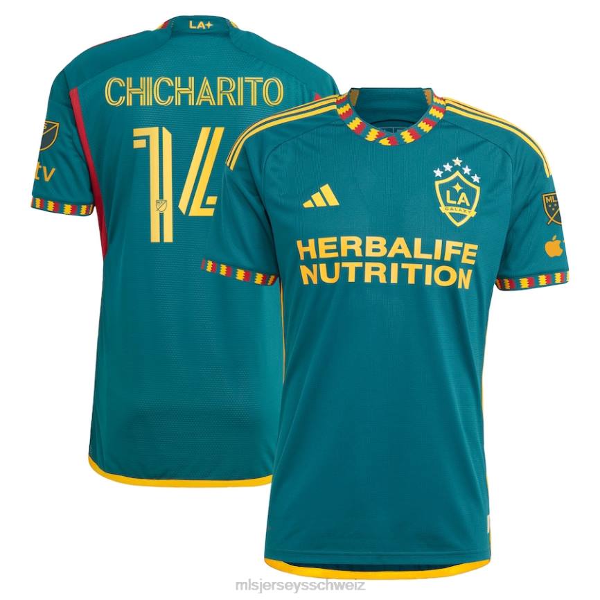 MLS Jerseys Männer La Galaxy Chicharito adidas Green 2023 La Kit authentisches Spielertrikot HT0J1237 Jersey