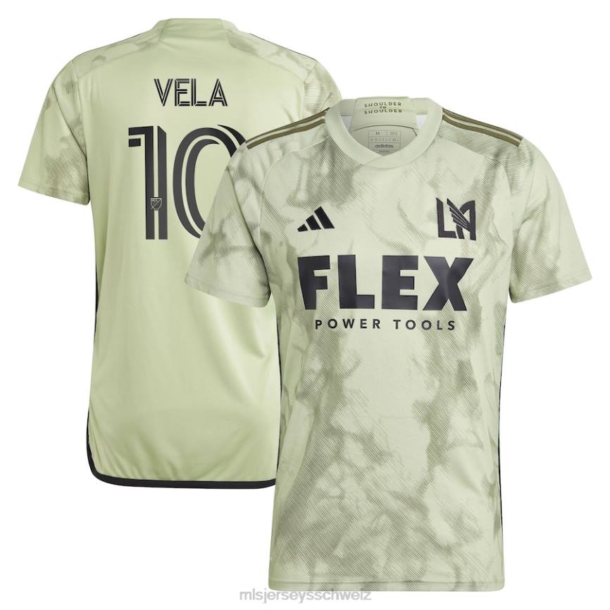 MLS Jerseys Männer Lafc Carlos Vela adidas grünes 2023 Smokescreen Replika-Spielertrikot HT0J260 Jersey
