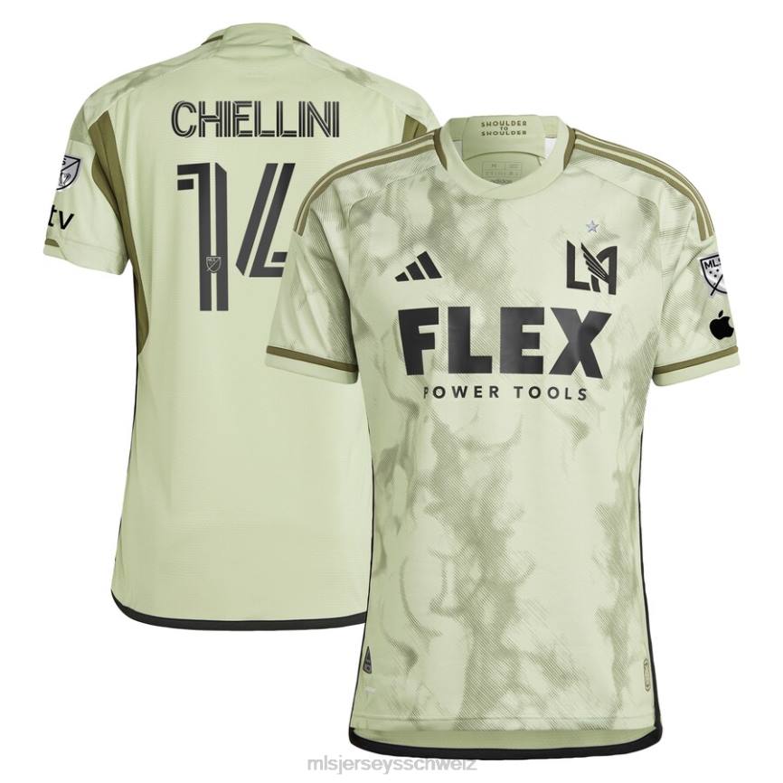 MLS Jerseys Männer Lafc Giorgio Chiellini adidas Green 2023 Smokescreen authentisches Spielertrikot HT0J629 Jersey