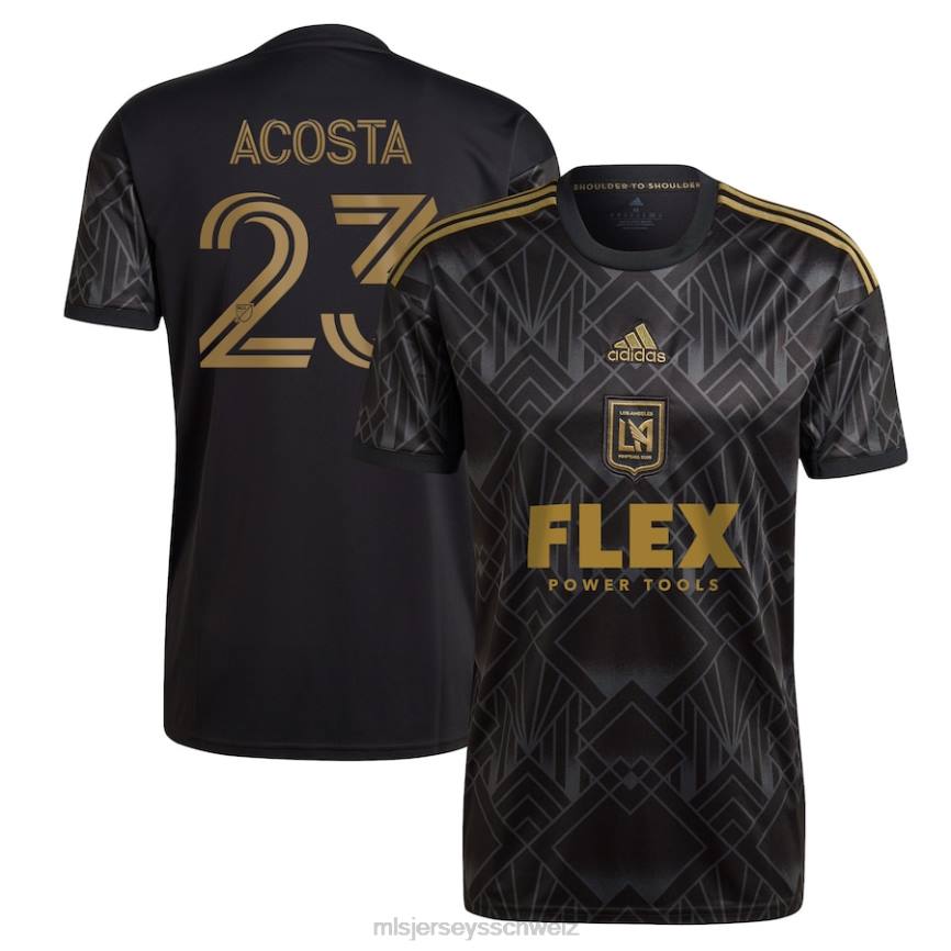 MLS Jerseys Männer Lafc Kellyn Acosta Adidas Schwarzes 2022 5-Jahres-Jubiläumstrikot Replika-Spielertrikot HT0J1282 Jersey