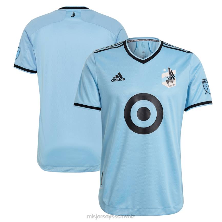 MLS Jerseys Männer Minnesota United FC adidas Hellblau 2021 The River Kit authentisches Trikot HT0J266 Jersey